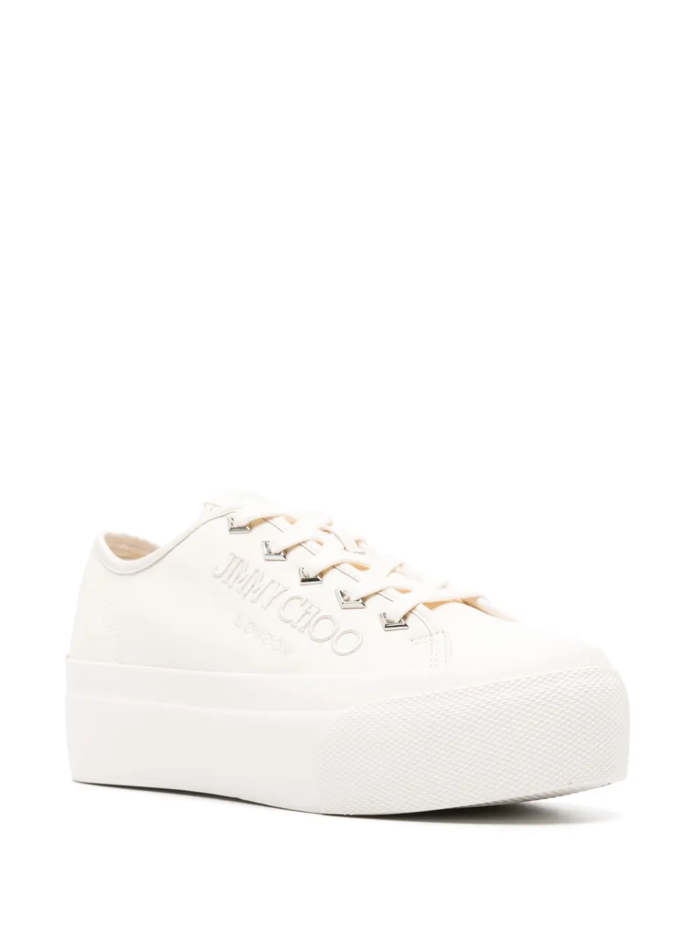 Jimmy Choo Palma Maxi sneakers met plateauzool - Beige