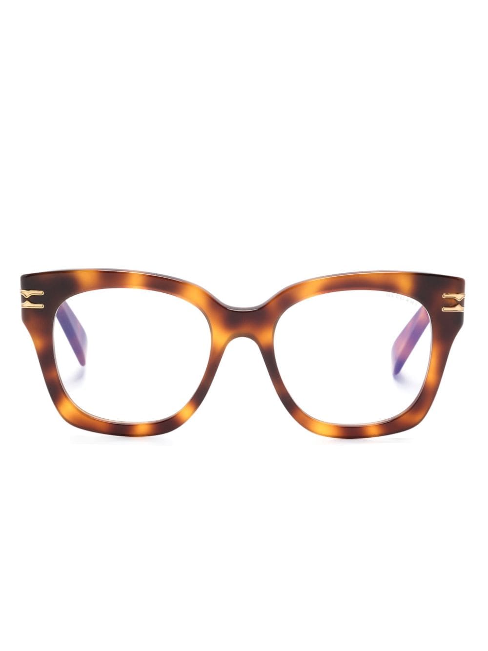 Bvlgari B.zero1 Square-frame Glasses In Brown