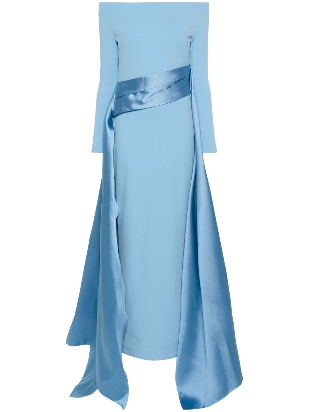 Solace London The Irma Maxi Dress In Blue
