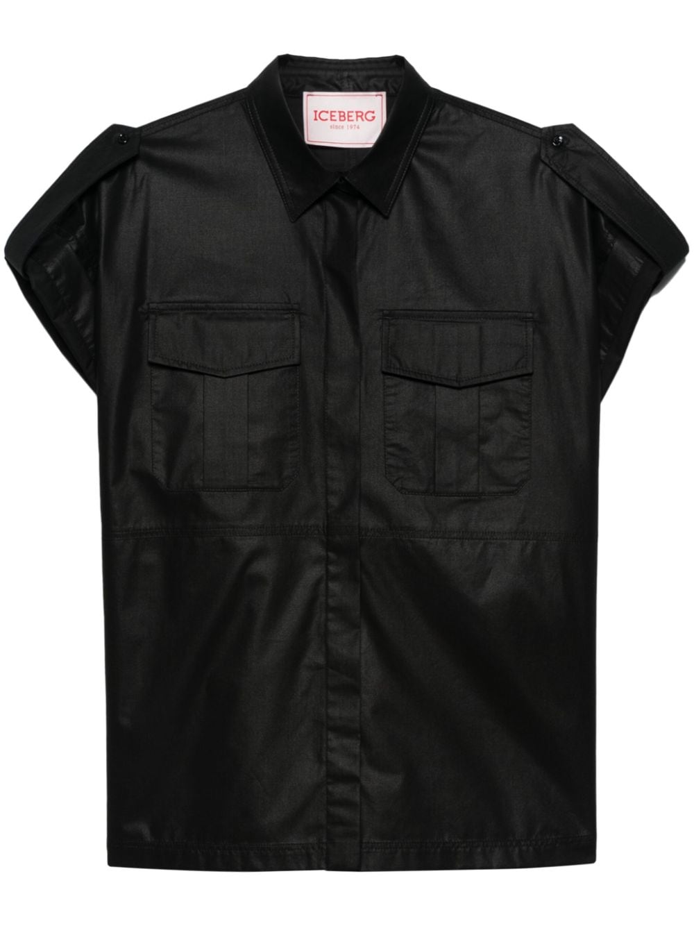 Iceberg Short-sleeve Shirt In Black