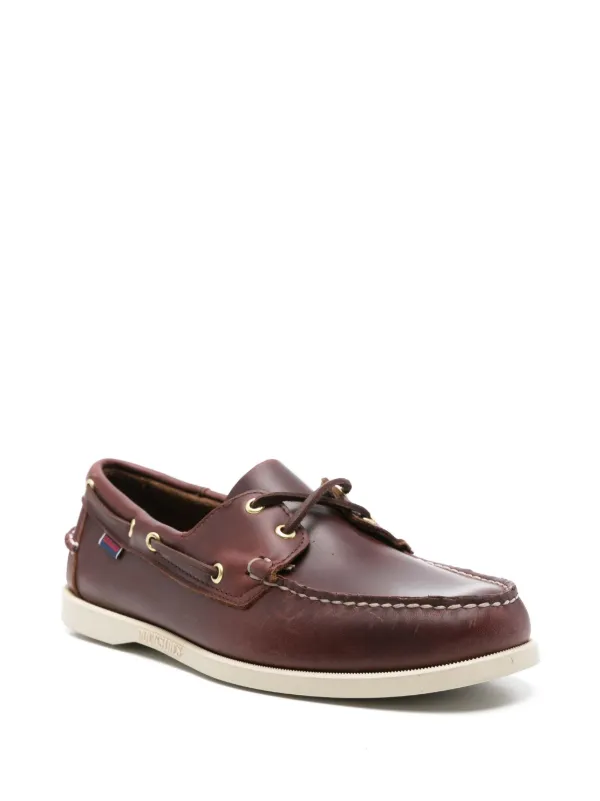 Sebago Docksides Portland Leather Boat Shoes Brown FARFETCH CA