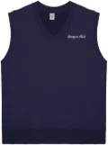 Sporty & Rich Syracuse cotton vest - Blue