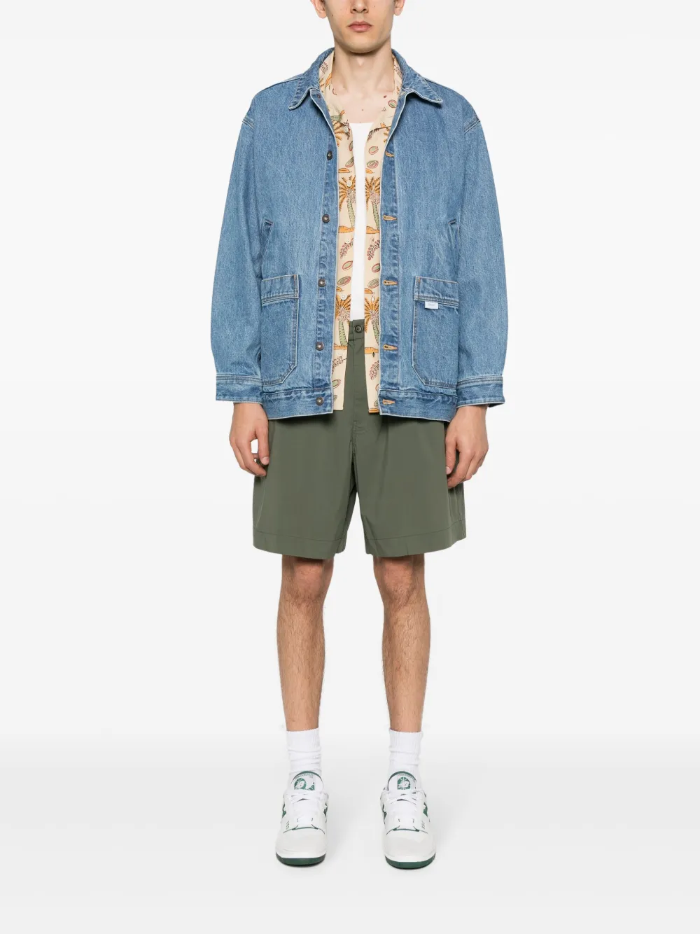 WTAPS cotton denim shirt - Blauw