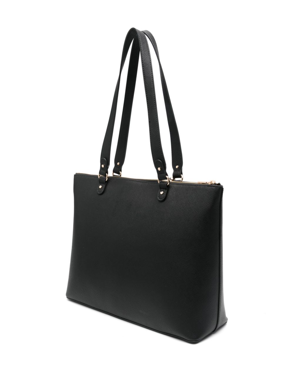 Shop Liu •jo Pouch-embellished Tote Bag In Black