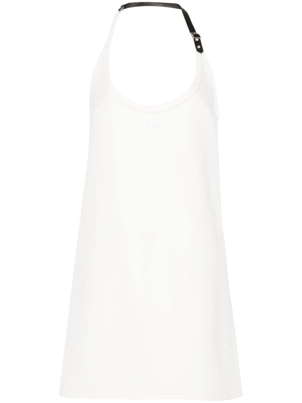 Shop Courrèges Babydoll Mini Dress In White