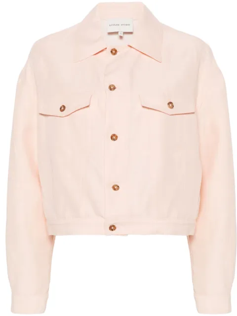 LouLou de Saison shantung buttoned jacket