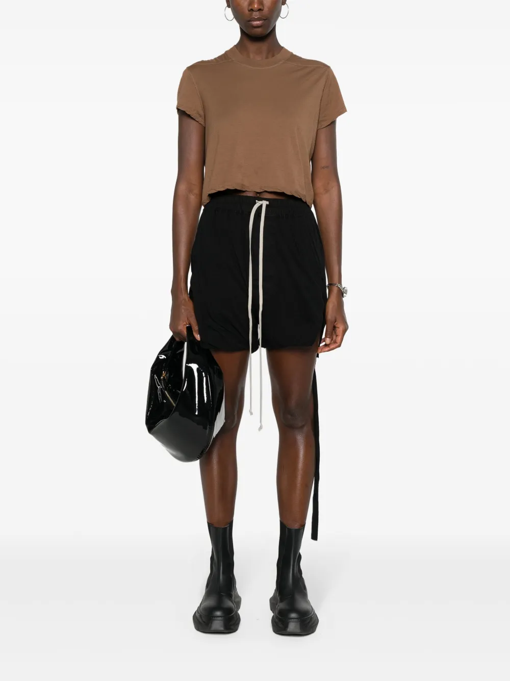 Rick Owens DRKSHDW Level T katoenen T-shirt Bruin