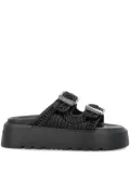 Casadei Birky Ale flatform slides - Black