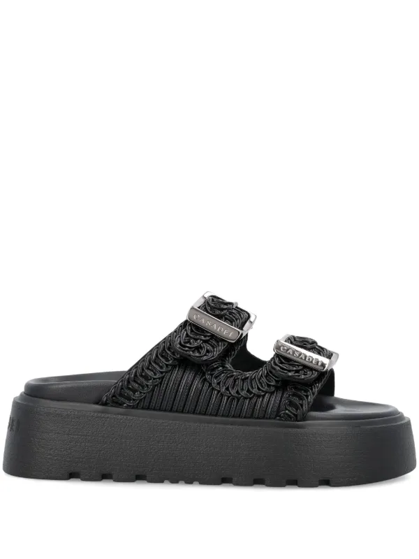 Deuxieme Classe 【CASADEI 】BIRKY SANDAL Casadei Sandalias Birky Ale | Negro | FARFETCH CL
