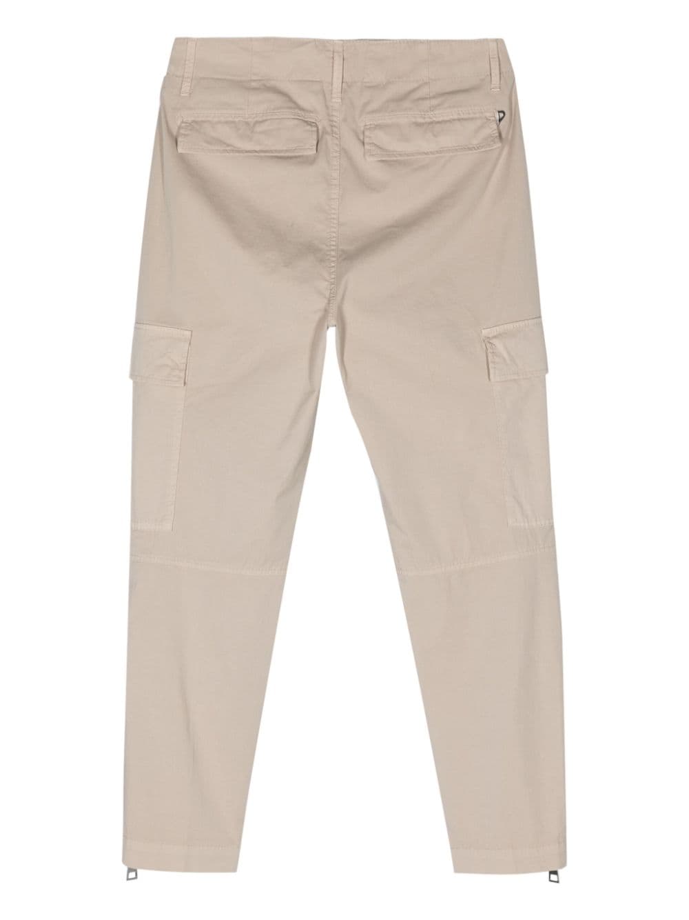 Shop Dondup Eve Cropped Cargo Trousers In Neutrals
