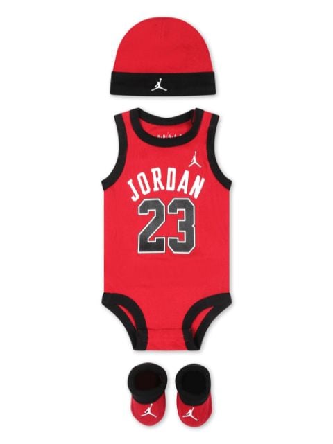 Jordan Kids logo-print body set