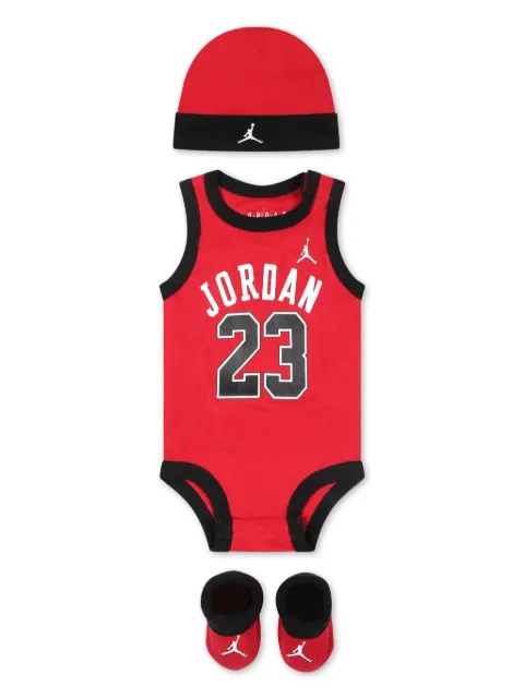 Jordan Kids logo-print body set