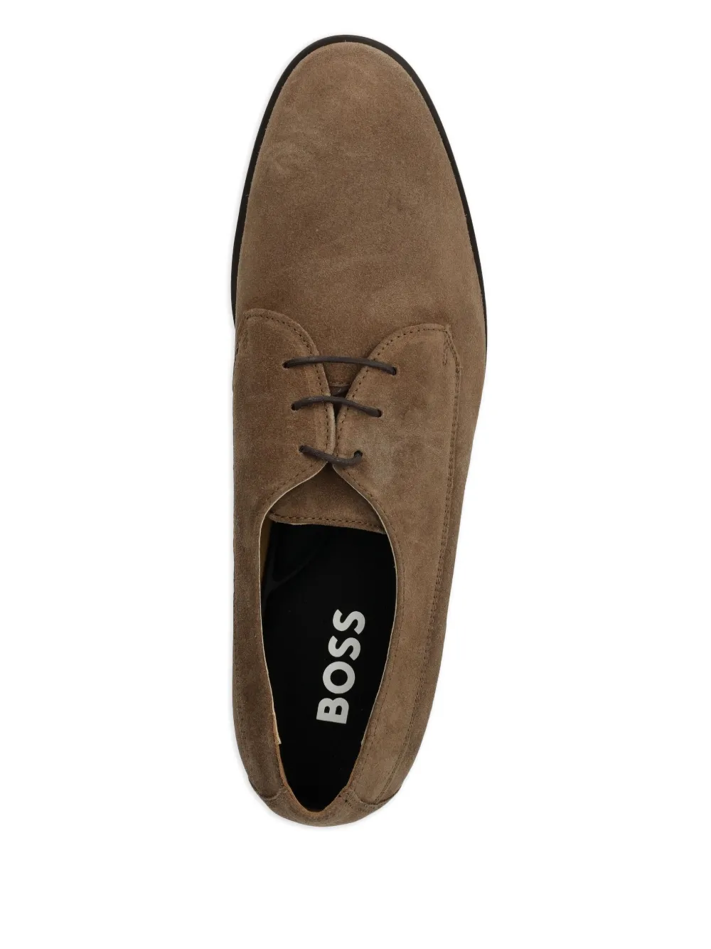 BOSS suede derby shoes Brown