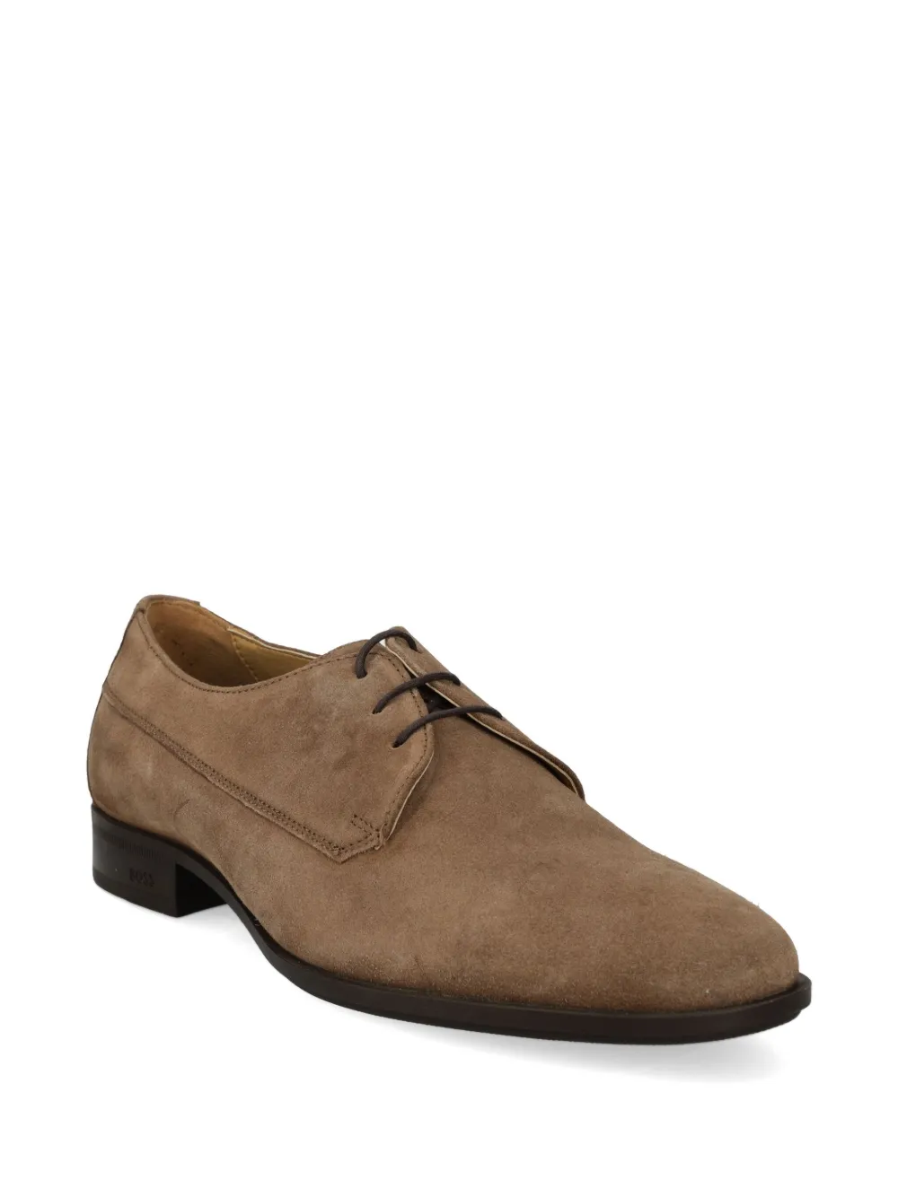 BOSS Suède derby schoenen - Bruin