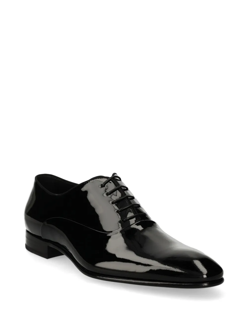 BOSS Leren derby schoenen - Zwart