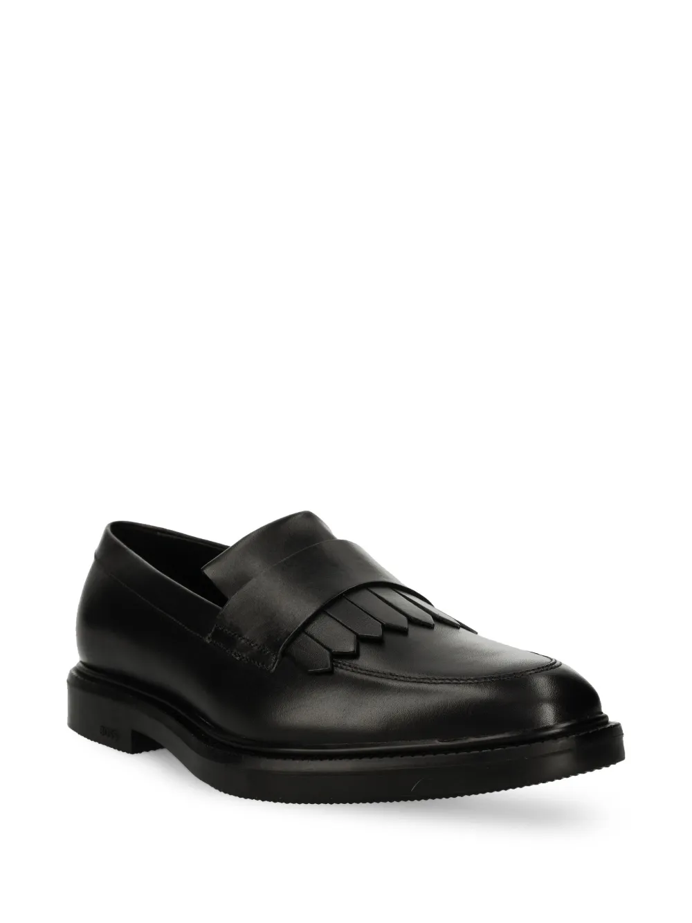 BOSS Loafers met franjes - Zwart