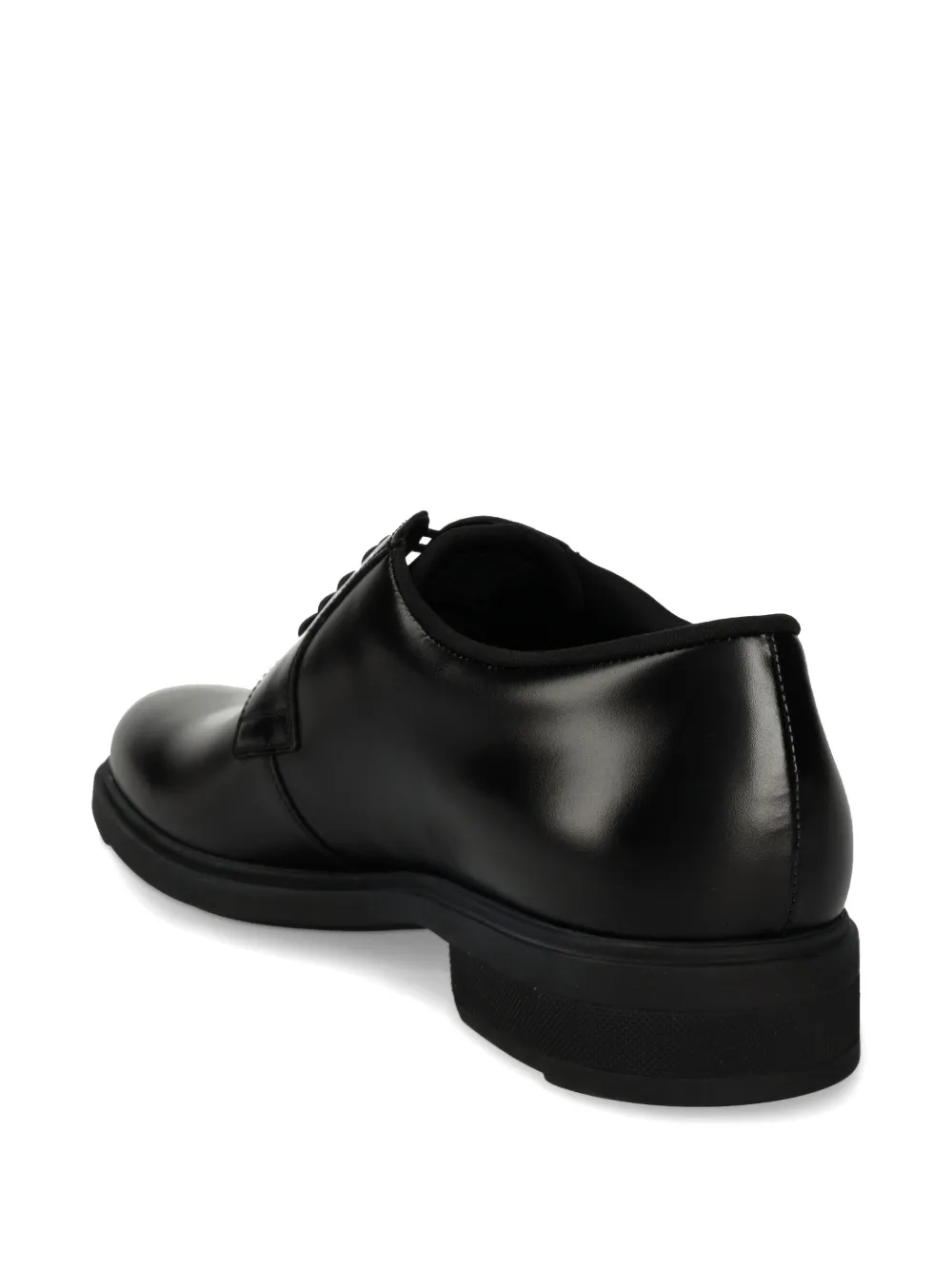 BOSS leather derby shoes Black