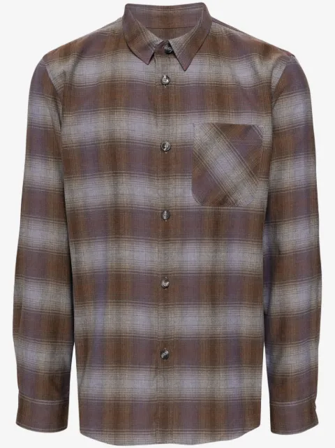 A.P.C. chemise en coton à carreaux