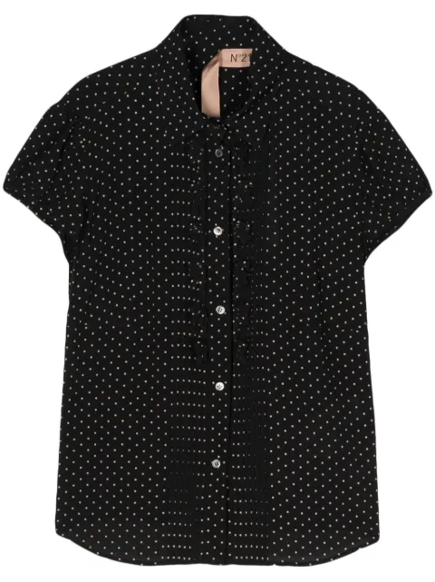Nº21 camisa con lunares estampados