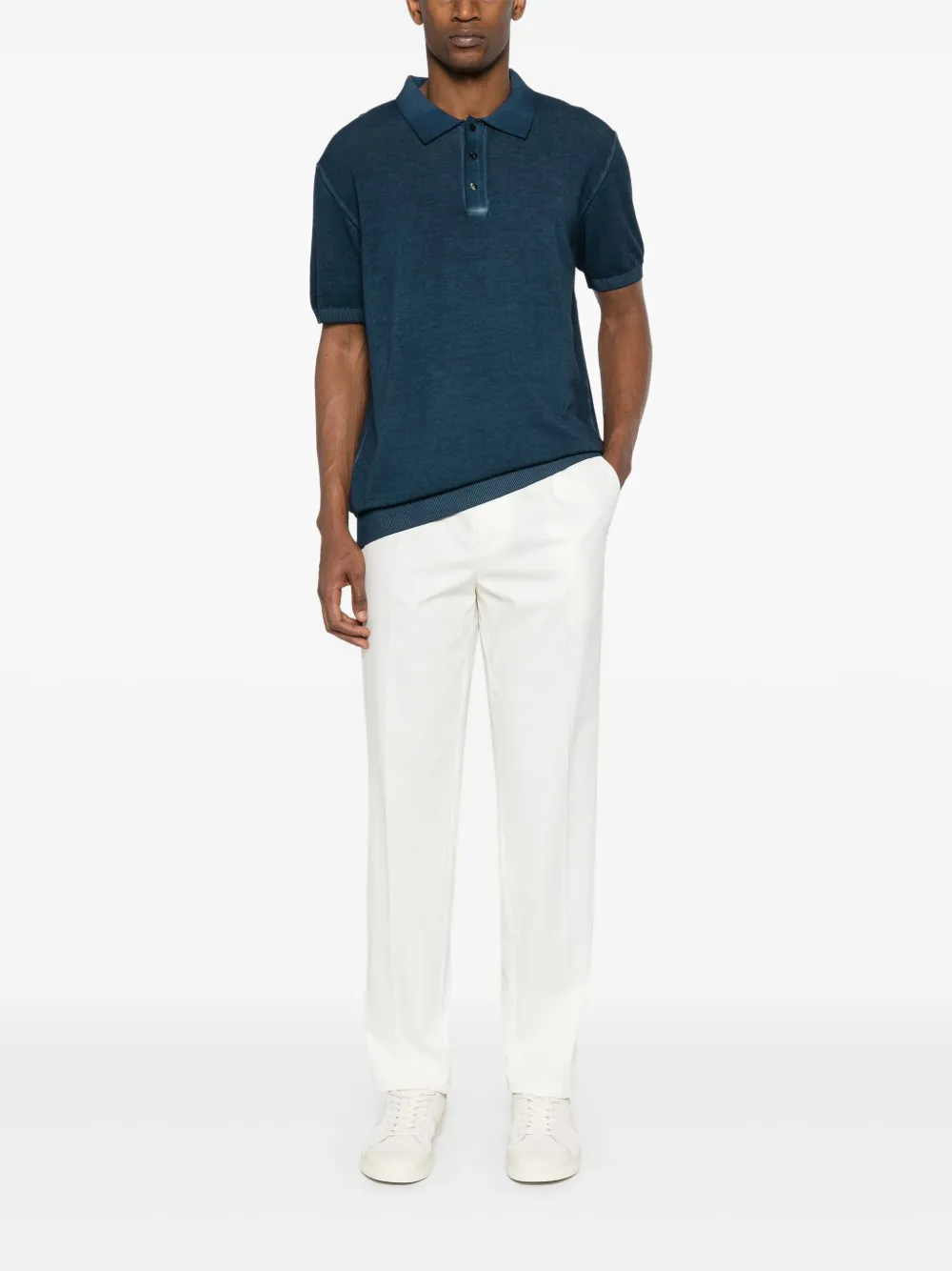 Peuterey Button-up poloshirt - Blauw
