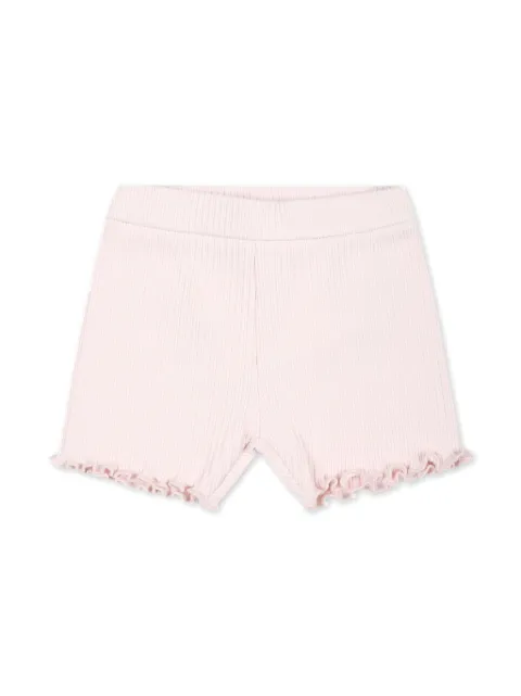 Moncler Enfant logo-appliqué ribbed shorts