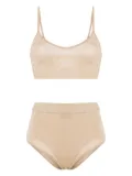 Federica Tosi lurex-detail loungewear set - Gold