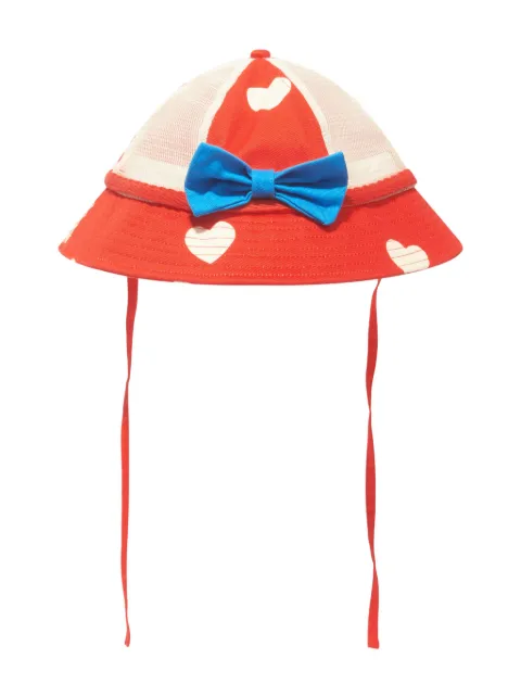 Mini Rodini Hearts bow-detail sun hat