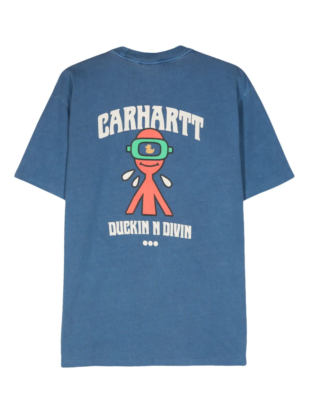Carhartt WIP Duckin' cotton T-shirt - Blauw
