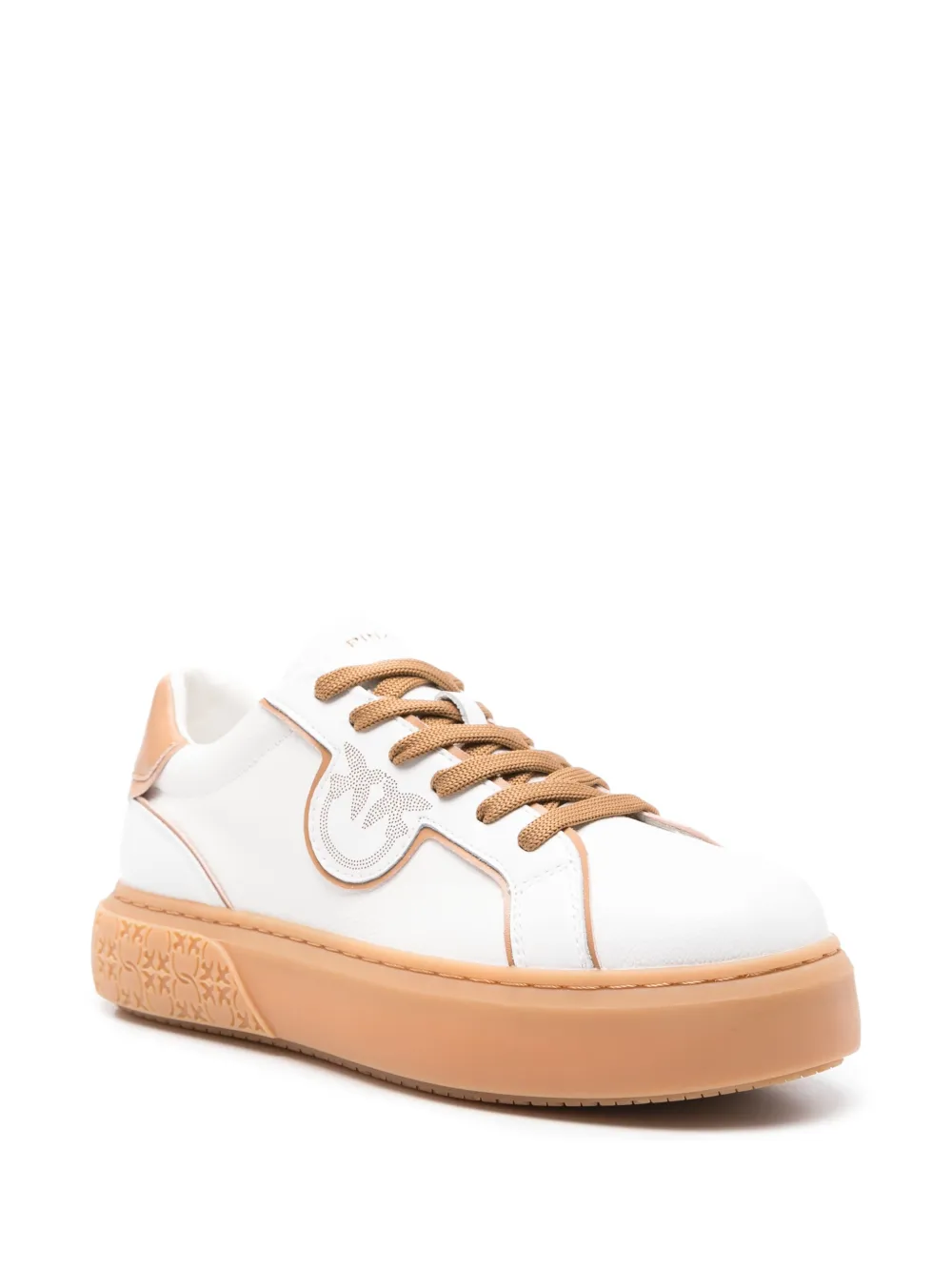 PINKO Love Birds-motif sneakers - Wit
