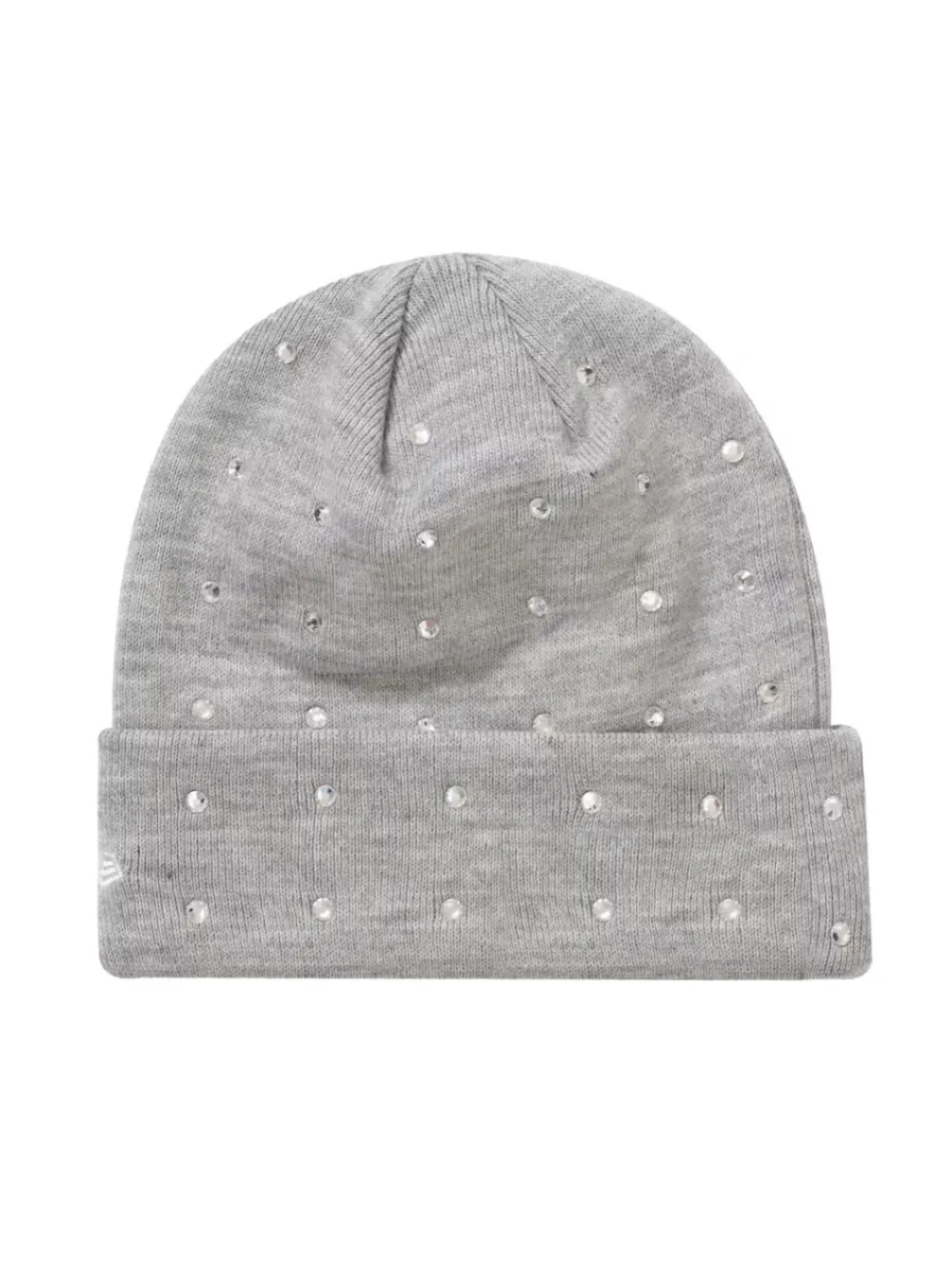 Shop Supreme X New Era Rhinestone Cotton Beanie In Grey