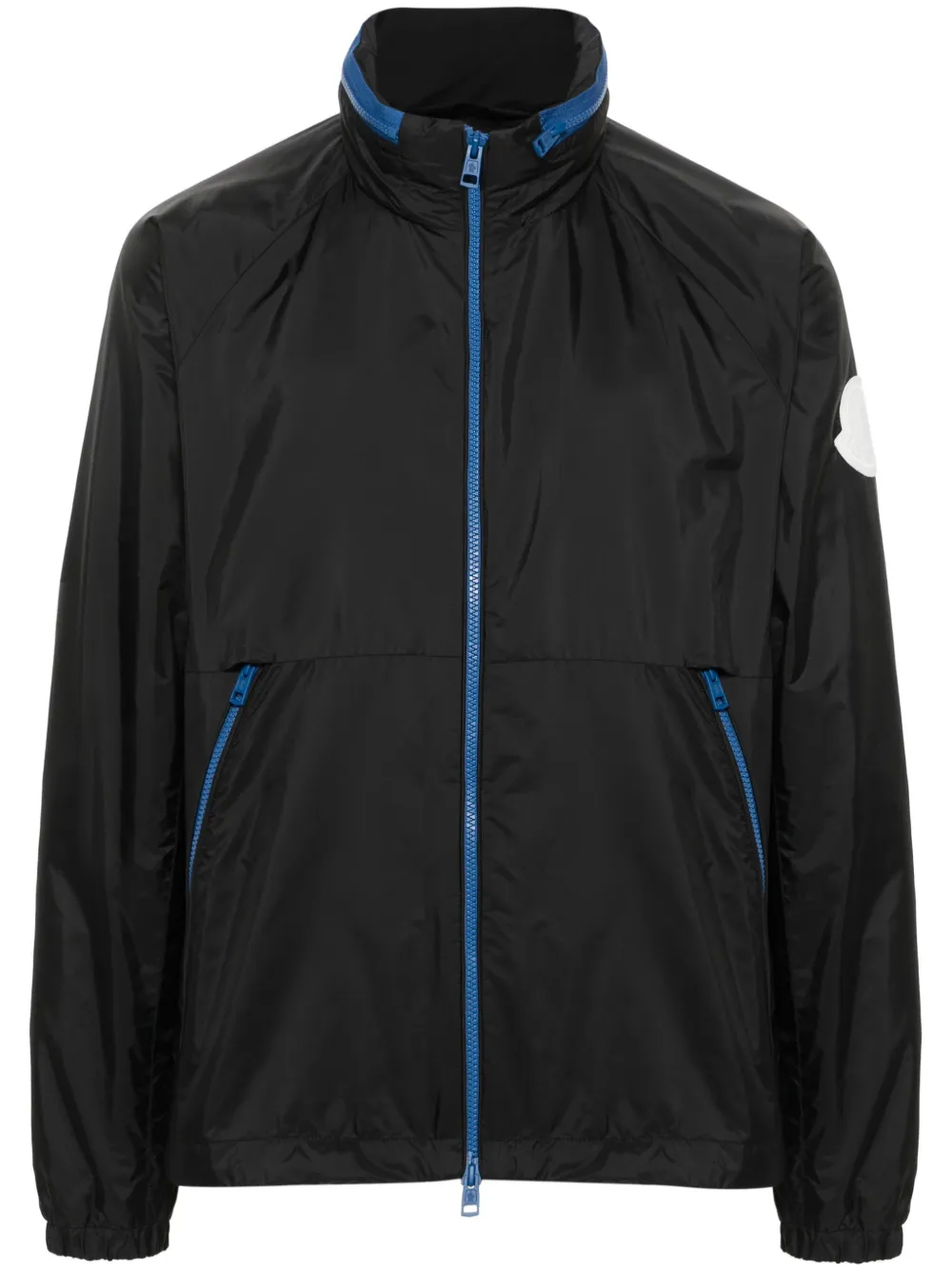 Shop Moncler Octano Lightweight Hooded Jacket In Black