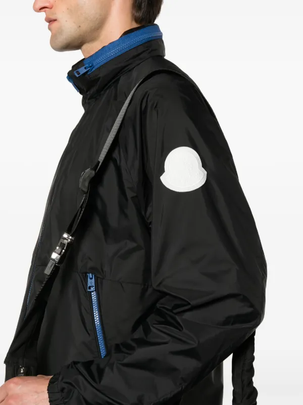 Moncler Giacca Octano Leggera Con Cappuccio | Nero | FARFETCH IT