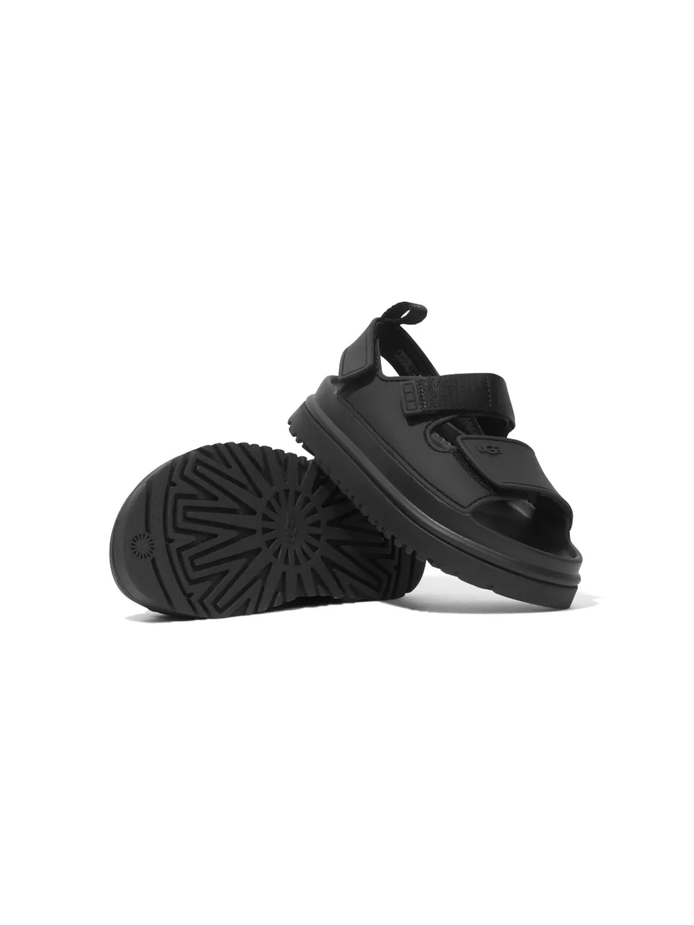 UGG Kids Sandalen met dubbele bandjes - Zwart
