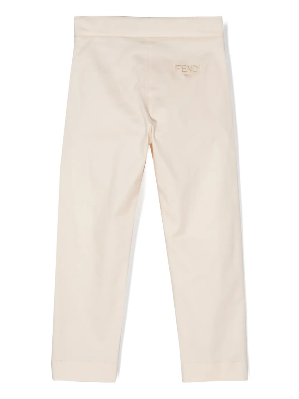 Fendi Kids Pantalon met toelopende pijpen - Beige
