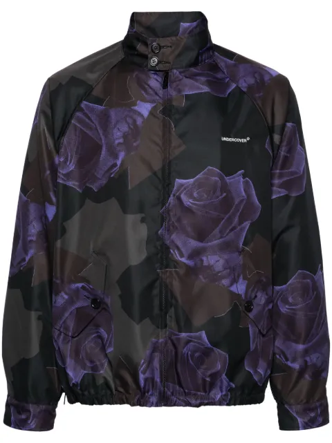 Undercover rose-print zip-up jacket
