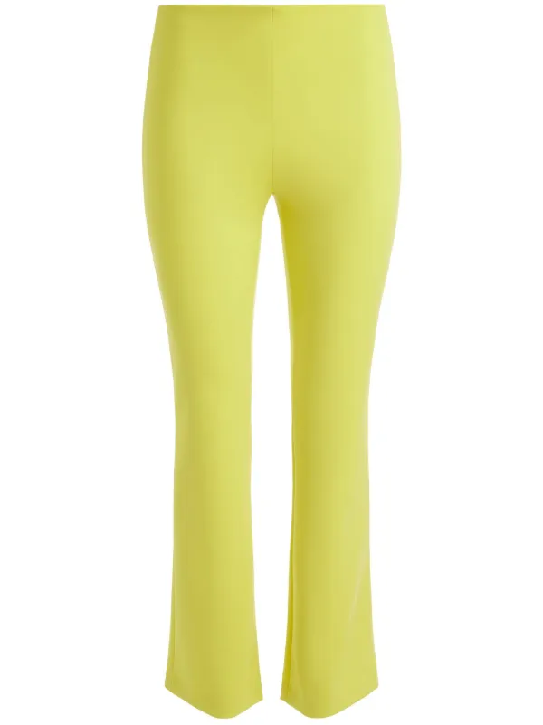 Yellow cropped trousers outlet