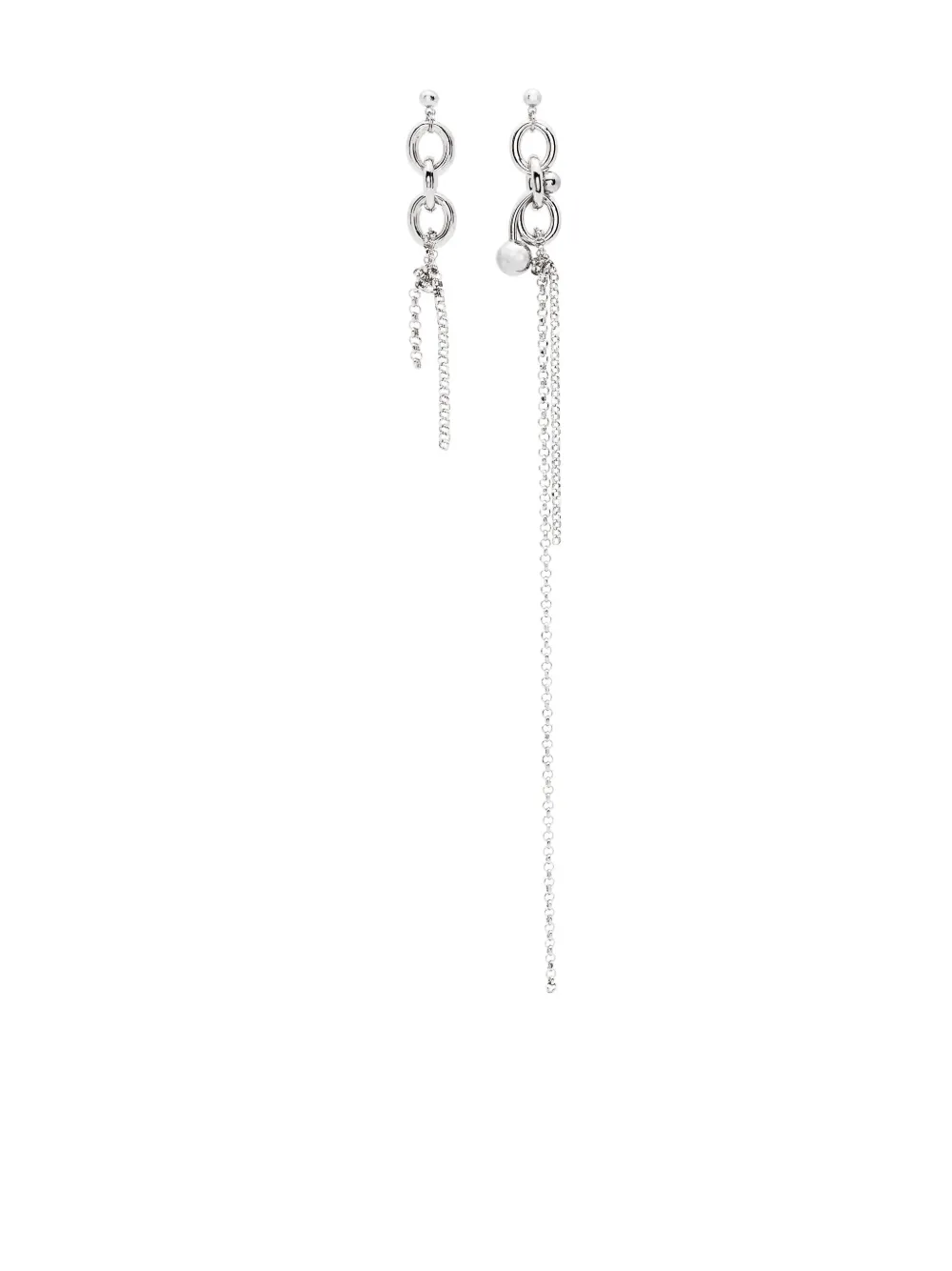 Justine Clenquet Sofie Chain-detailed Earrings In White