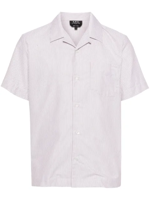 A.P.C. striped cotton shirt Men