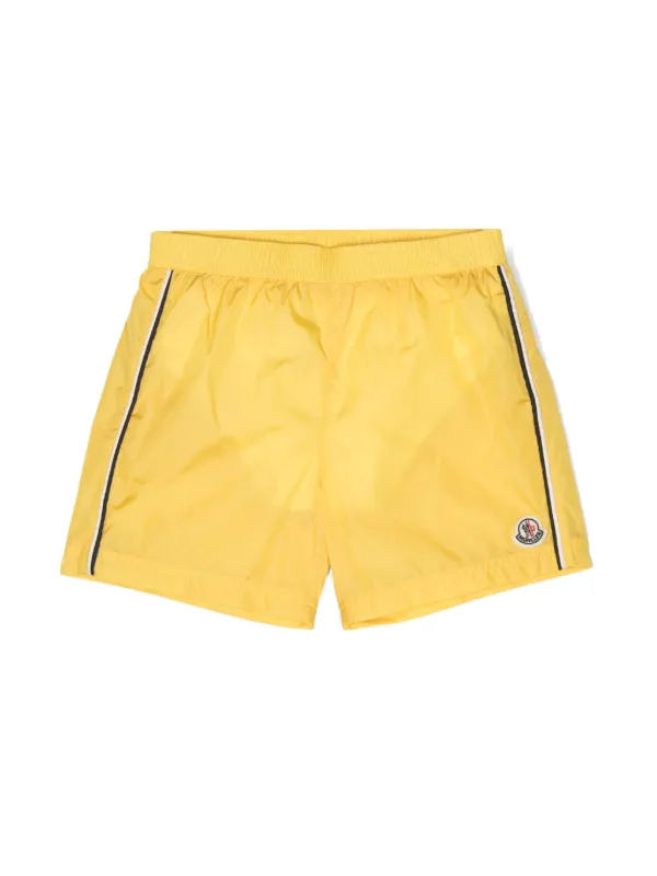 Yellow moncler swim shorts best sale
