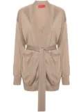 Wild Cashmere Scarlet open-front belted cardigan - Neutrals