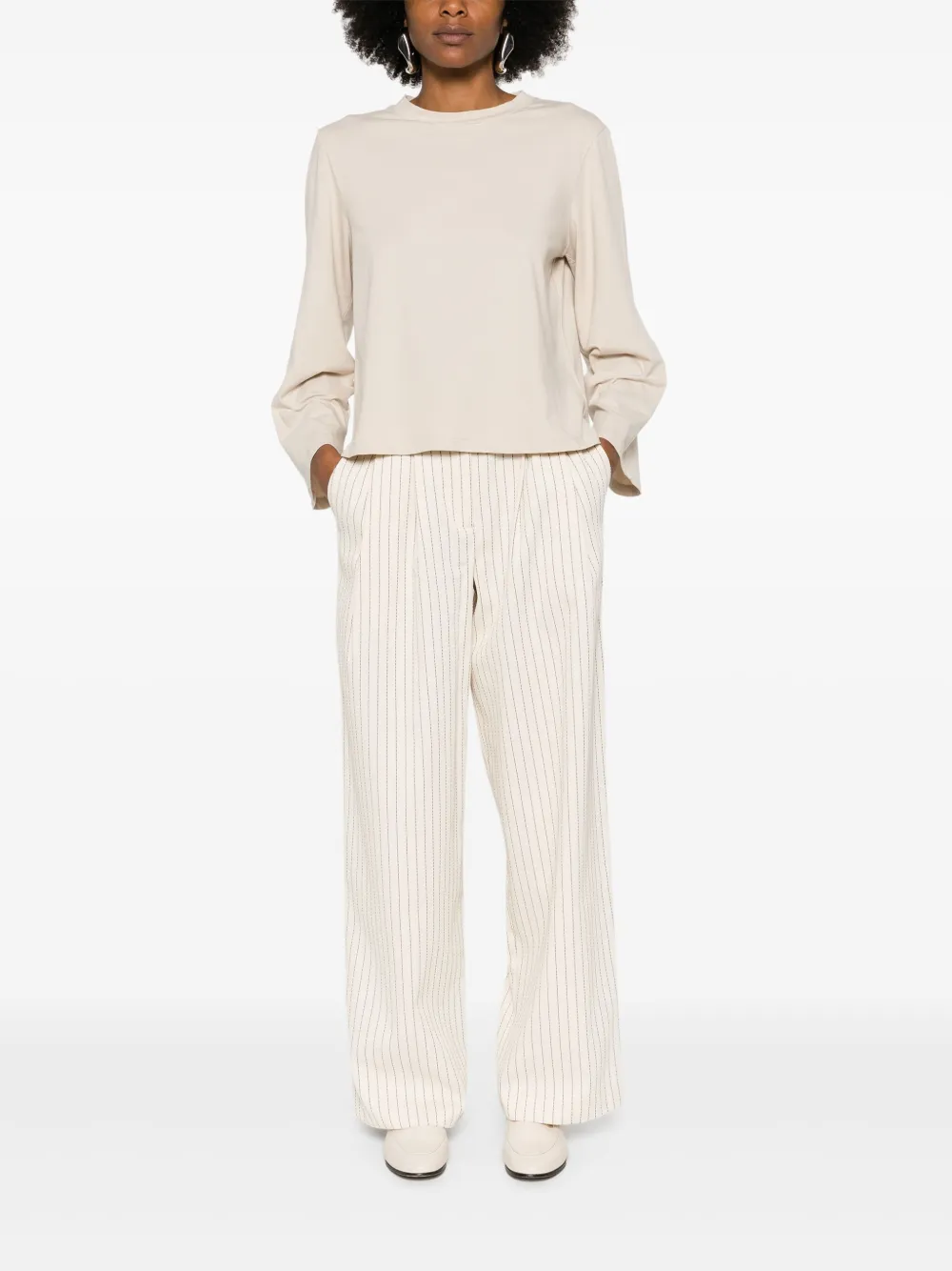 Wild Cashmere Elisa jersey T-shirt - Beige