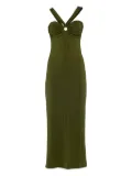 La Semaine halter ring-detail midi dress - Green
