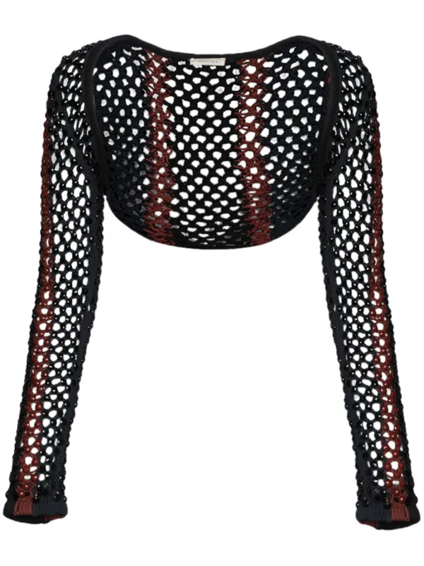 Diotima Gala Crystal-embellished Mesh Shrug in Blue
