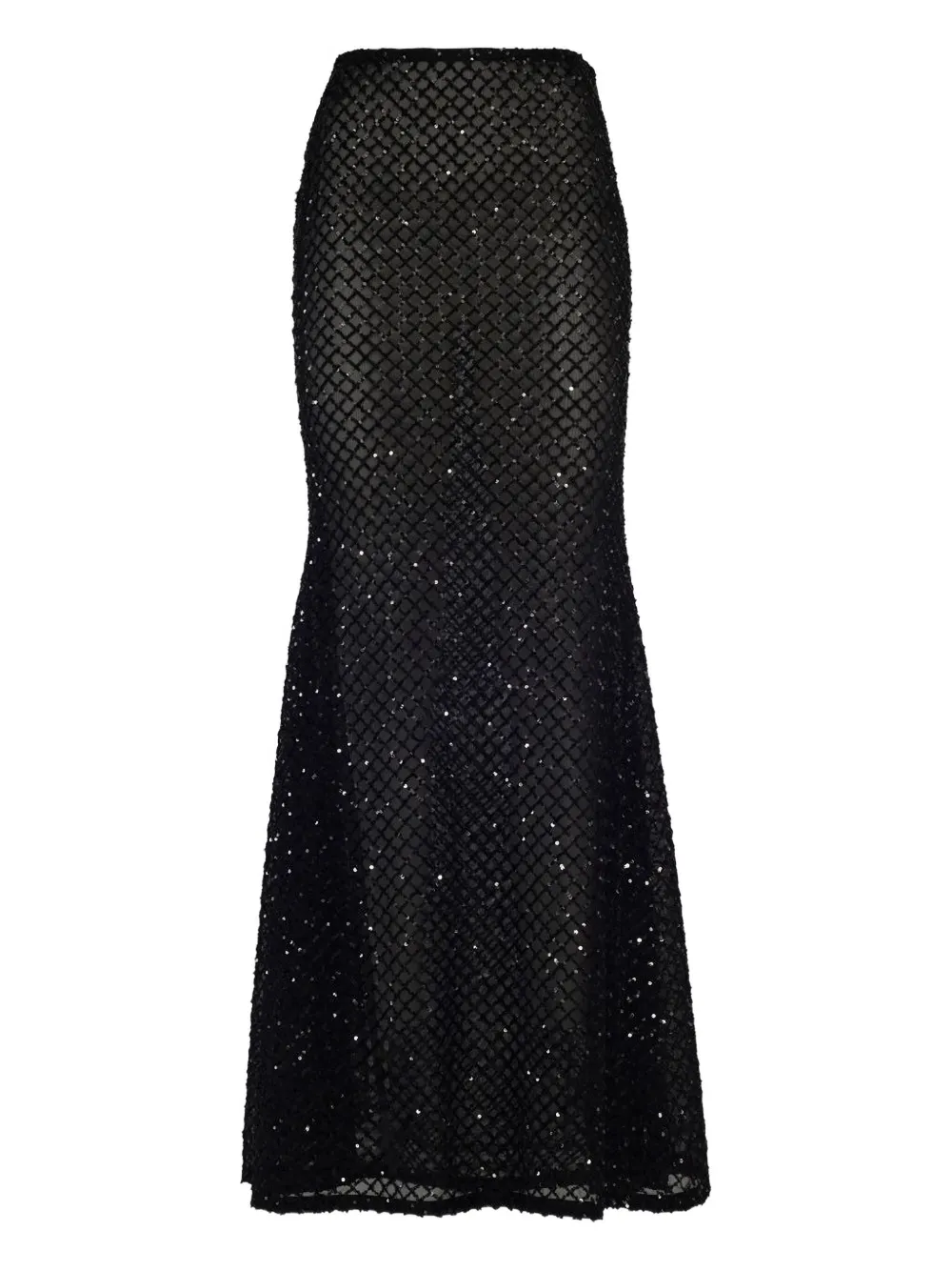 La Semaine sequin-embellished fishtail maxi skirt | Black | Image 1