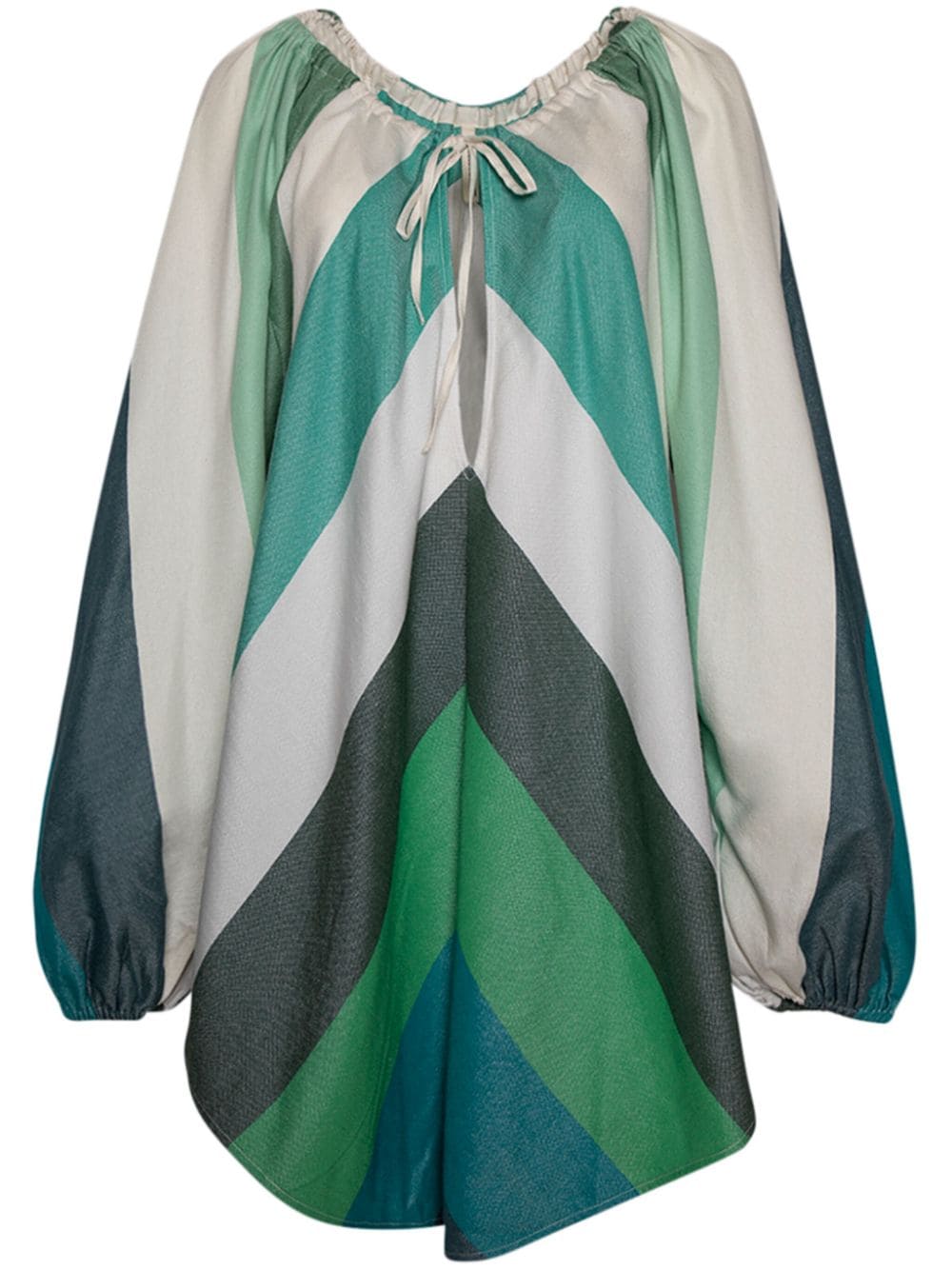 Marrakshi Life Mini-jurk met chevron streep Groen