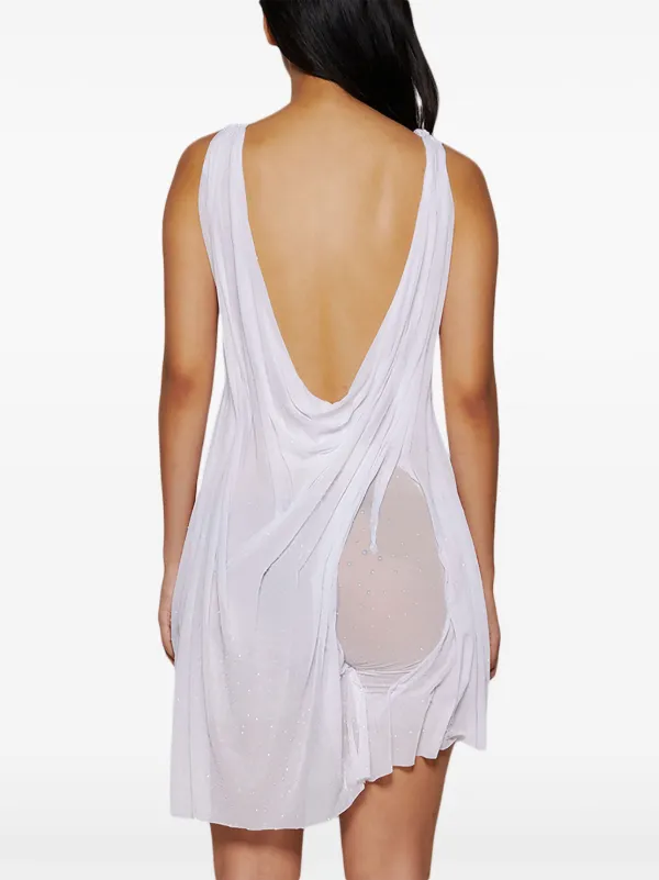 gold wet look di petsa dress Divinity Asymetric Wetlook Dress