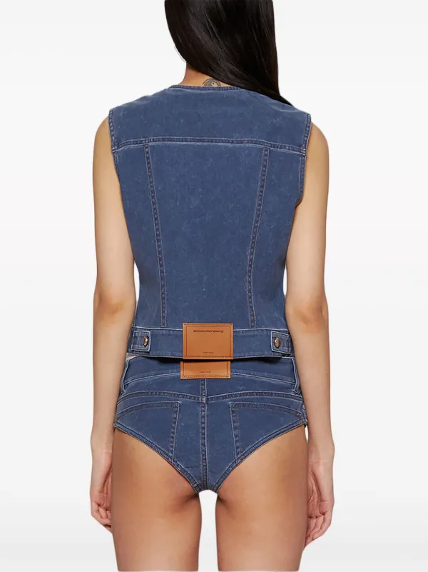 Round neck waistcoat sales