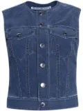Alexander Wang round-neck waistcoat - Blue