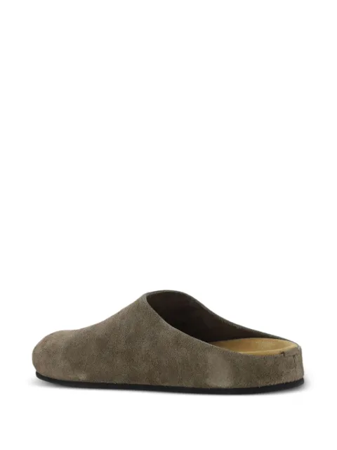 The Row Hugo suede slippers F1486L25ASH - 2