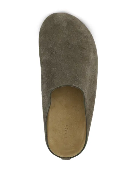 The Row Hugo suede slippers F1486L25ASH - 3